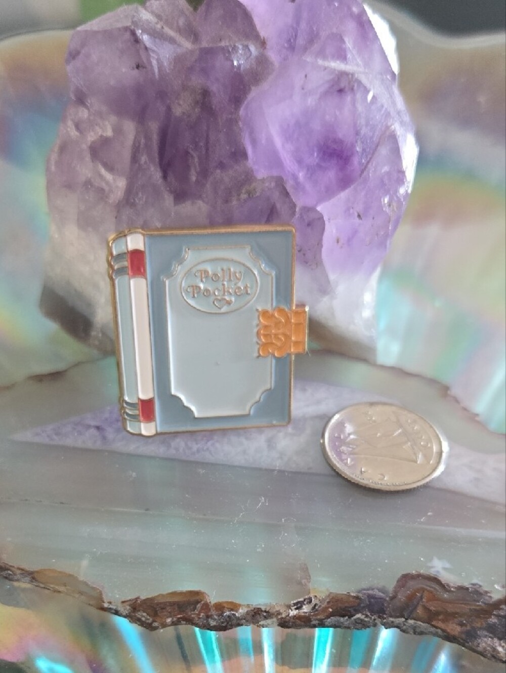 📖 Brand NEW Blue Book Polly Pocket Enamel Pin! 🎀✨ Y2K Vibes 90s Nostalgia